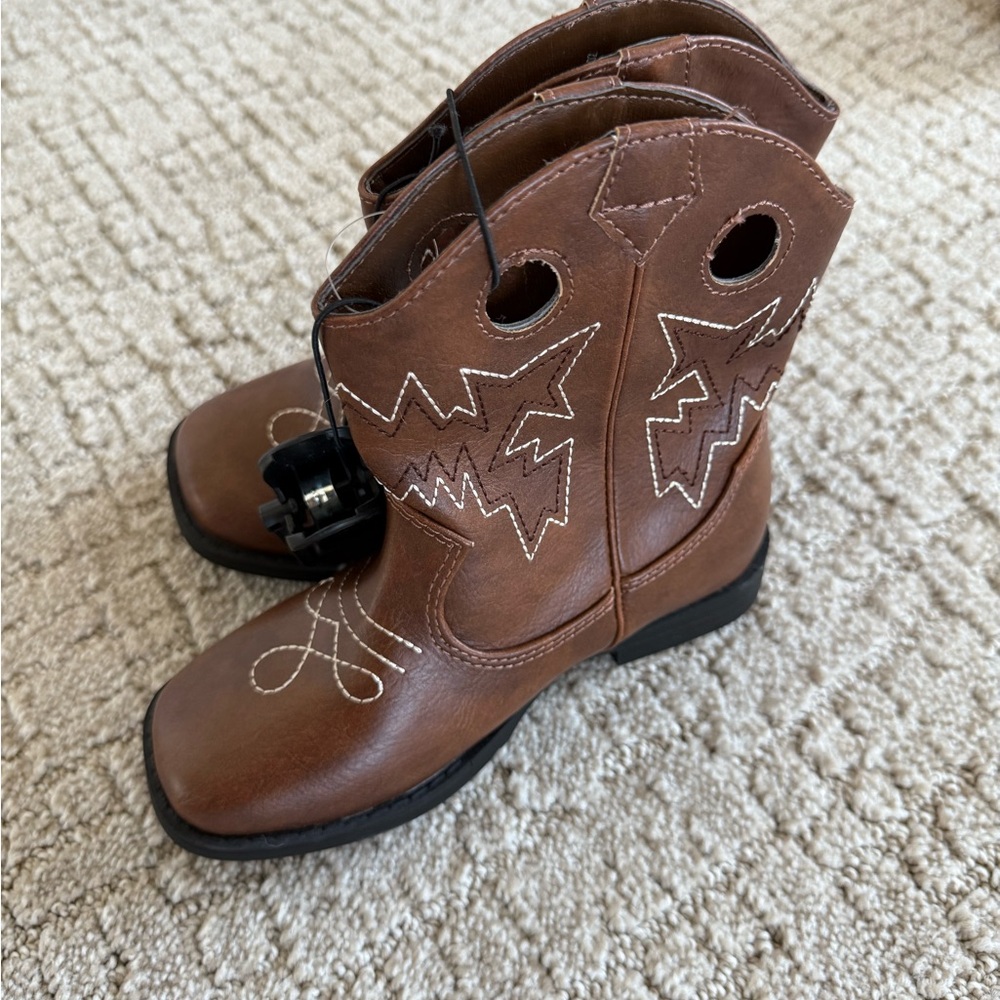 Kids Brown Cowboy Boots